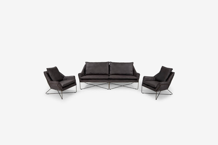 Lancia Lounge Suite - Aged Charcoal | Armchairs | Living | Cielo -