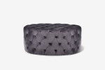 Arden Tufted Ottoman - Graphite