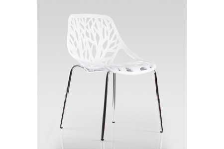 ARK8076-WH - Bailey Dining Room Chair - White -