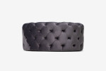 Arden Tufted Ottoman - Graphite -