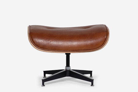 Replica Eames Chair + Ottoman - Tan | Leather Loungers | Leather | Living -