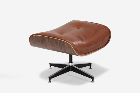 Replica Eames Chair + Ottoman - Tan | Leather Loungers | Leather | Living -