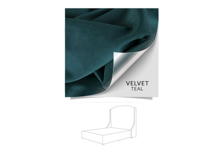 Audrey bed - Single | Velvet Teal