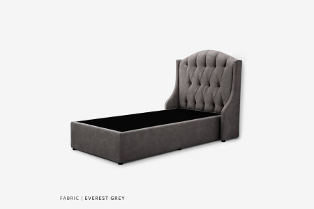 Charlotte bed - Single | Everest Grey