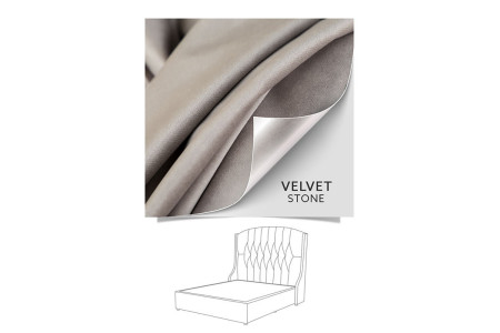 Charlotte bed - Single | Velvet Stone