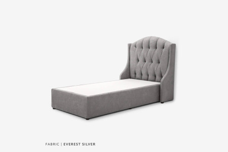 Charlotte bed - Single XL | Everest Silver