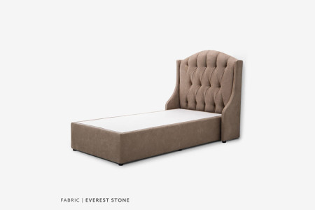 Charlotte bed - Single XL | Everest Stone