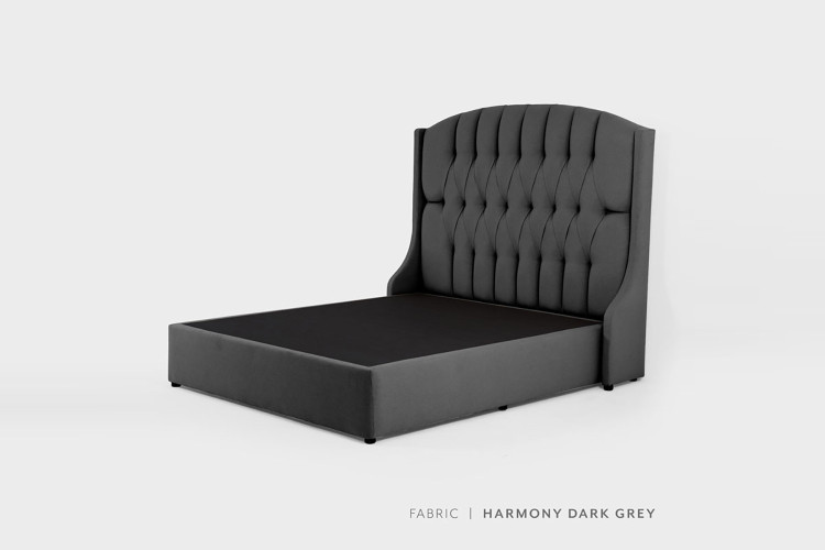Charlotte bed - Three Quarter | Harmony Dark Grey