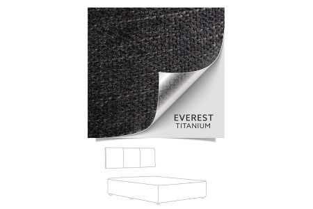 Gemma Bed - Single XL |  Everest Titanium