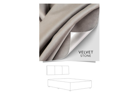 Gemma Bed - Single XL |  Velvet Stone