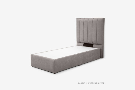 Harlem Bed - Single | Everest SIlver
