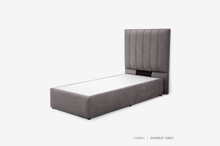 Harlem Bed - Single Extra Length | Everest Grey