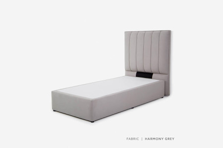 Harlem Bed - Single Extra Length | Harmony Grey