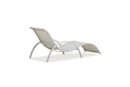 Alisa Pe Rattan Pool Lounger - White | Loungers for Sale | Patio | Cielo -