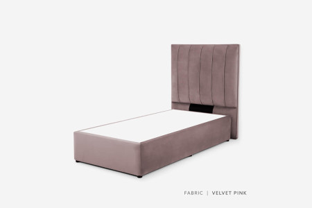 Harlem Bed - Single | Velvet Pink
