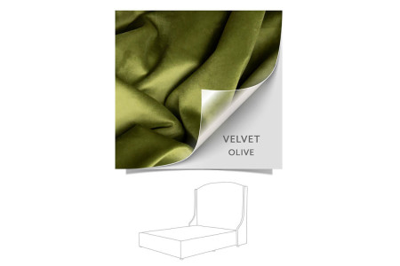 Audrey bed - Single XL | Velvet Olive