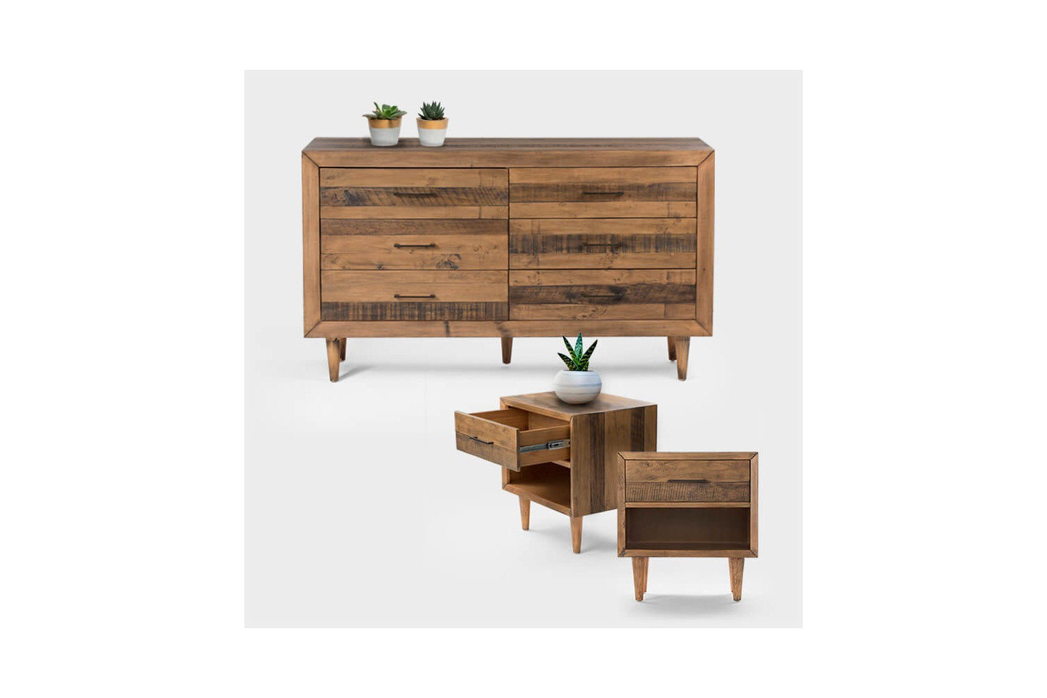Hampton Chest Of Drawers And Two Hampton Pedestals