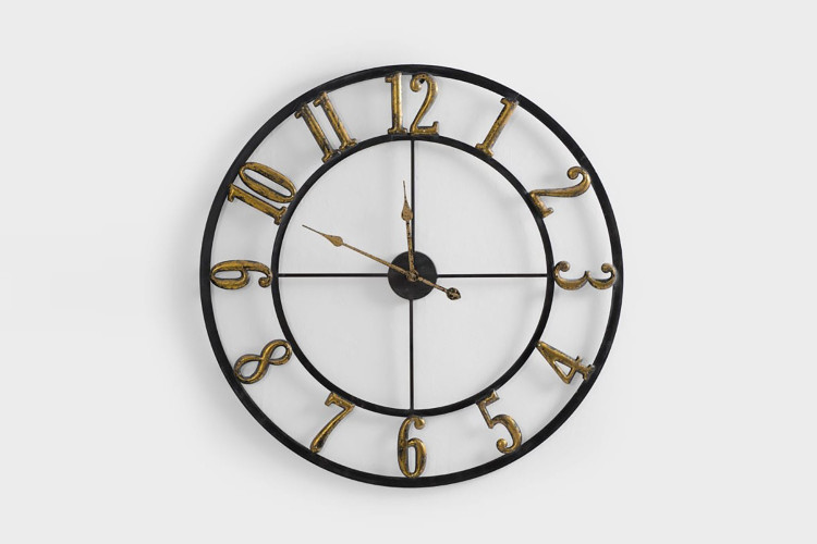 Weathered Gold Clock