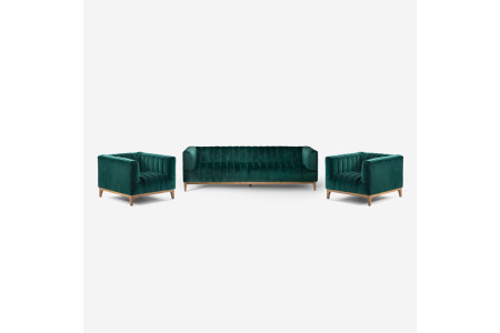 Astoria Lounge Suite - Velvet Emerald Green | Couches | Couch | Living | Cielo -
