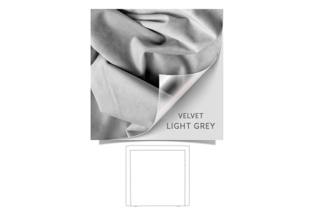 Elizabeth Headboard | Velvet Light Grey