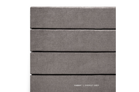 Drew Headboard Single | Everest Grey