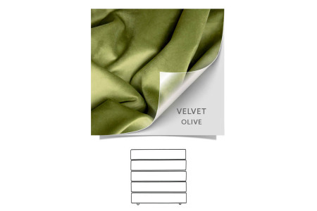 Drew Headboard - Velvet Olive