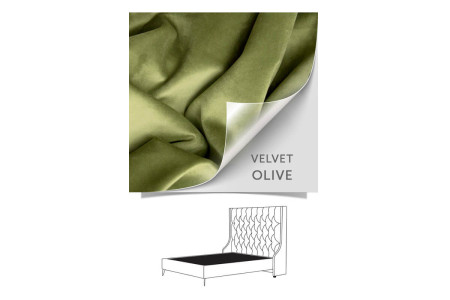 Madison Bed - Single | Velvet Olive
