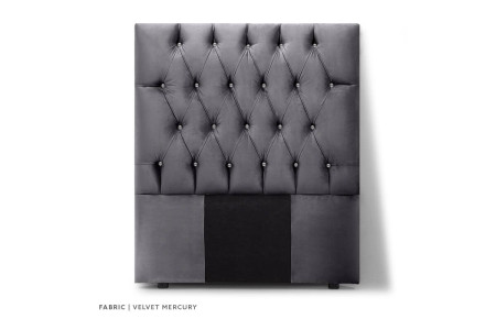 Catherine Diamond Tufted Bed - Three Quarter | Velvet Mercury