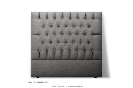 Catherine Diamond Tufted Bed - Three Quarter | Fusion Grey