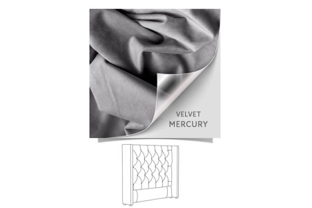 Hailey - Three Quarter Headboard | Velvet Mrcury