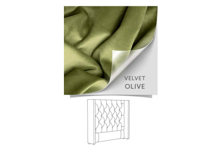 Hailey - Three Quarter Headboard | Velvet Olive
