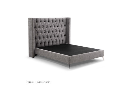 Hailey Bed - Single | Everest Grey