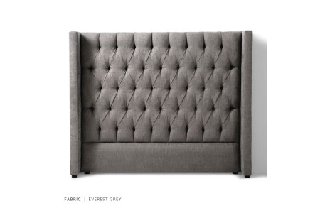 Hailey Bed - Single | Everest Grey