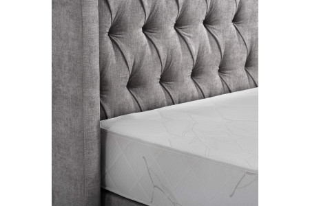 Hailey Bed - Single XL | Everest Grey