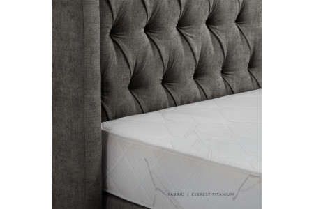Hailey Bed - Single XL | Everest Titanium