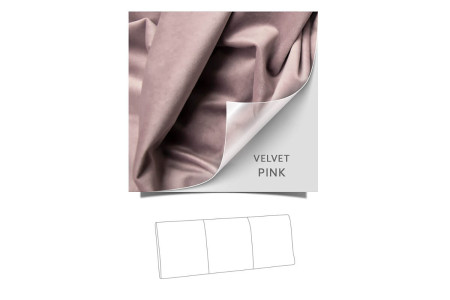 Gemma Three Quarter Headboard | Velvet Pink