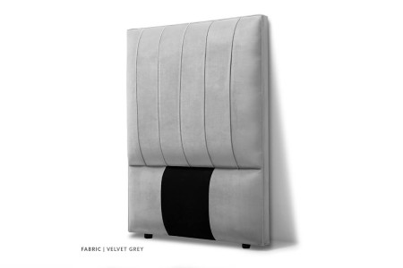 Harlem Bed - Single Extra Length | Velvet Grey