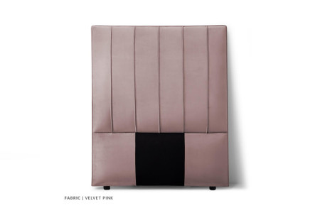 Harlem Bed - Single Extra Length | Velvet Pink