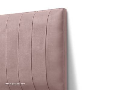 Harlem Bed - Single Extra Length | Velvet Pink
