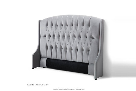 Charlotte bed - Single XL | Velvet Grey