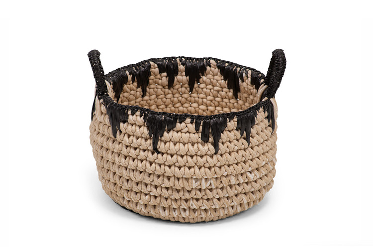 Kiman Basket - Medium - Dark Grey & Natural