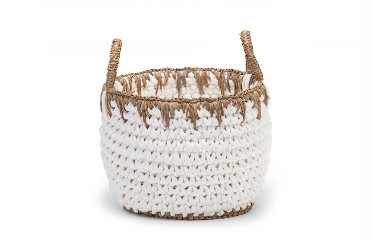 Kiman - Medium - White & Natural | Baskets | Decorative Items | Decor | Cielo -