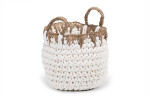 Kiman Basket Set - White & Natural | Baskets | Decorative Items | Decor | Cielo -
