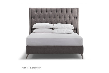 Madison Bed - Single | Everest Grey