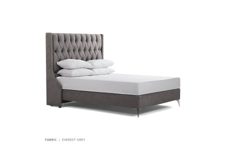 Madison Bed - Single | Everest Grey
