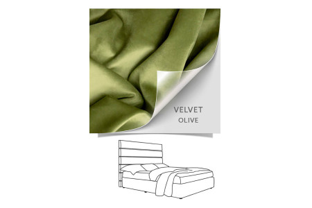 Drew Bed - Single XL | Velvet Olive
