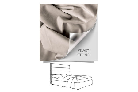 Drew Bed - Single XL | Velvet Stone