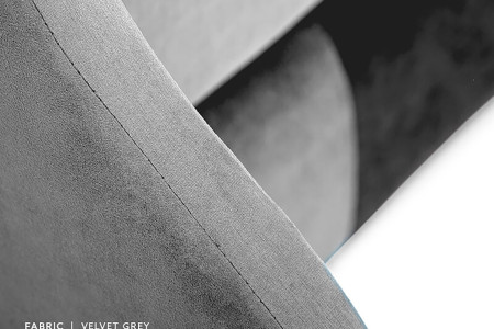 Audrey Headboard - Single | Velvet Grey