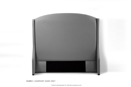 Audrey Headboard - Three Quarter | Harmony Dark Grey