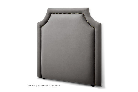 Rachel Headboard Single | Harmony Dark Grey